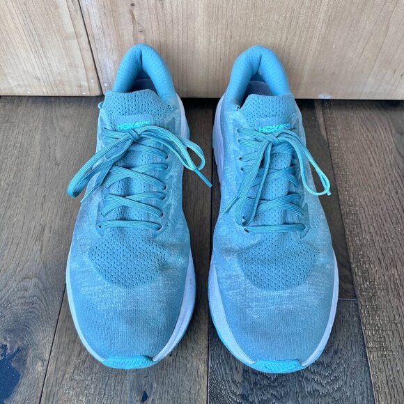 Hoka One One Cavu 3 Sneakers Size 9.5 Running Shoes Lightweight Green Athletic - Picture 5 of 7